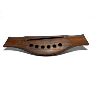 Cavalete para Violão Acústico (Aço) em Madeira (Superior Reto, Inferior Curvo - Maior Curvatura)