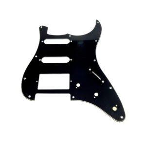 Escudo para Guitarra Strato, 1 Humbucker e 2 Captadores Single (Preto)