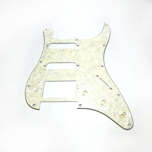 Escudo para Guitarra Strato, 1 Humbucker e 2 Captadores Single (Pérola)