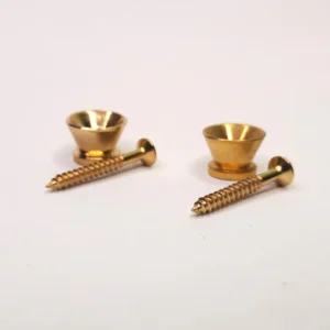 Par de Roldanas de Metal Douradas para Viowlão/Guitarra